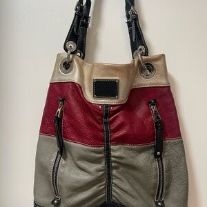 Vintage Multi-Color B Makowsky Leather Bag